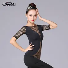 Сексуальный топ для латинских танцев Женская одежда для латинских танцев сальса Румба Танец Чача сценический тренировочный костюм