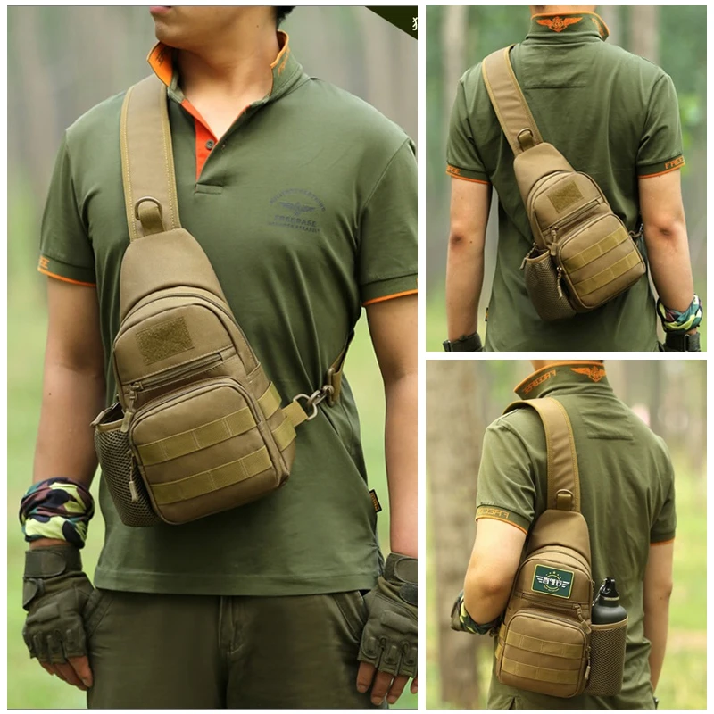 A prueba de agua de Nylon militar viajes bolsa Mochila de moda Mini hombre Nylon camuflaje pecho Trekking selva bolsas Mochila BP-151 A prueba de agua de Nylon militar viajes bolsa Mochila de moda Mini hombre Nylon camuflaje pecho Trekking selva bolsas Mochila BP-151
