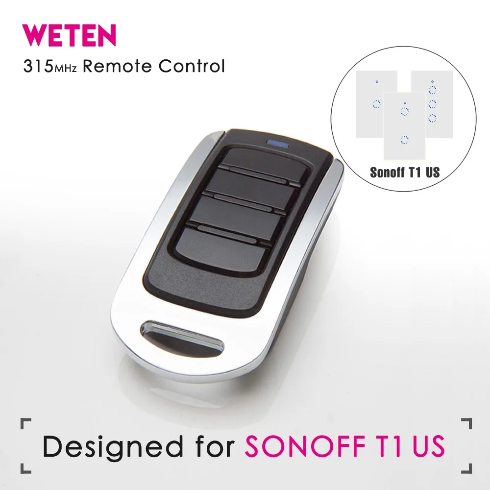 315MHz RF Remote Control for Sonoff T1 US 1 2 3 Gang Wifi Smart Touch Light Switch | Электроника