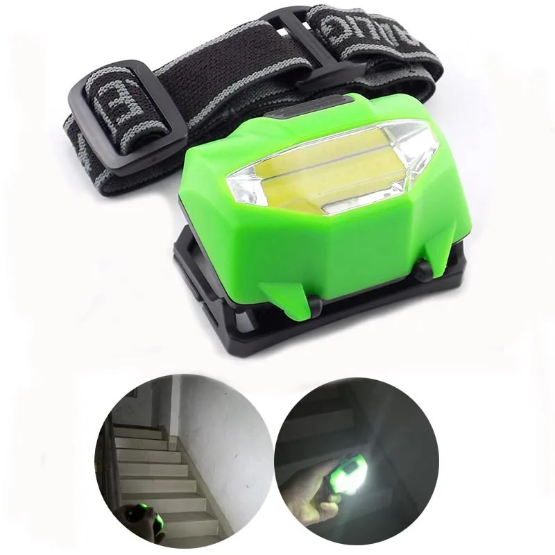 

Mini LED COB Headlamp Headlight Torches Camping Cmall AAA Lampe Lamp Head Light High Power Super Bright Flashlight for Fishing