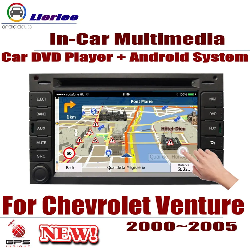 Для Chevrolet Venture 2000~ 2005 автомобильный проигрыватель Android DVD gps навигационная система HD экран Радио Стерео интегрированный мультимедиа