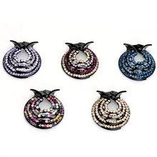 Блестящие хрустальные шпильки для волос Головные уборы forWomen брошь из горного хрусталя для девочек заколки невидимки для волос заколка для волос Инструменты для укладки волос аксессуары 5 цветов 1D8