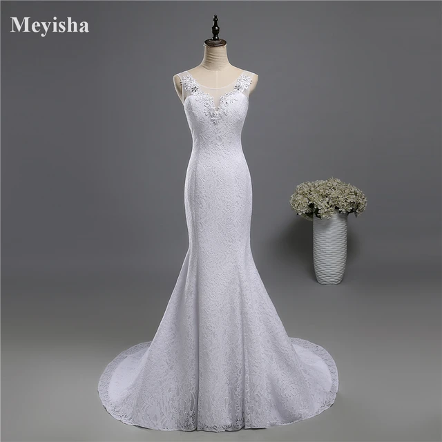 Buy ZJ9142 lace White Ivory Mermaid