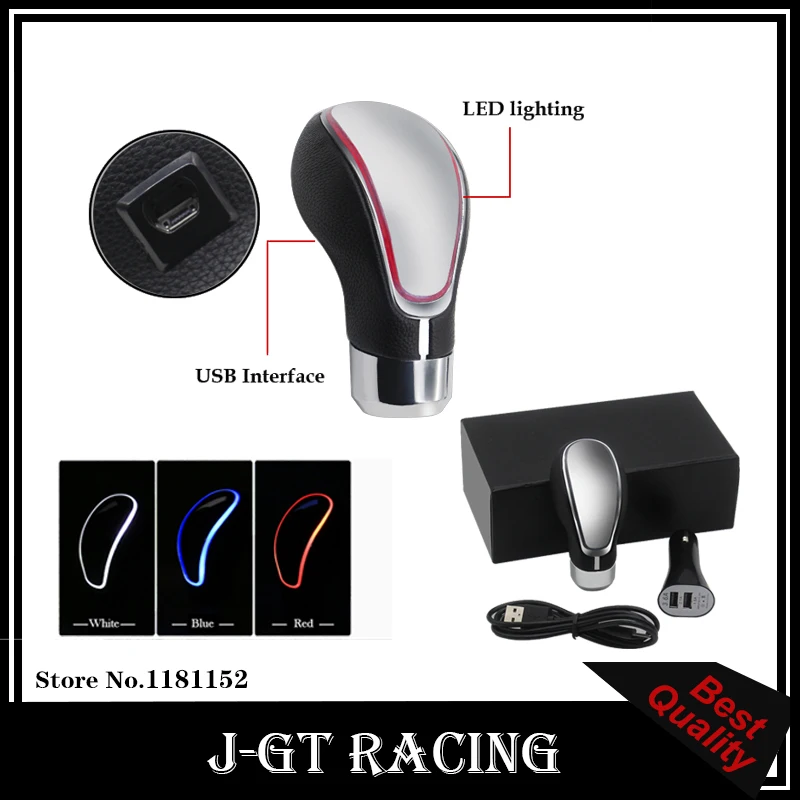 NEW Universal Touch Activated color change LED Gear Shift Knob Gear