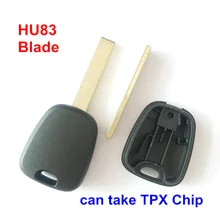 25pcs/lot For Peugeot Transponder Key Blank With HU83 Blade Without