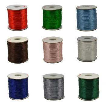 

60M/Spool 1.5MM Satin Silk Nylon Thread Chinese Knot Beading Cord String Strap for DIY Jewelry Tassel Bracelet Necklace Making