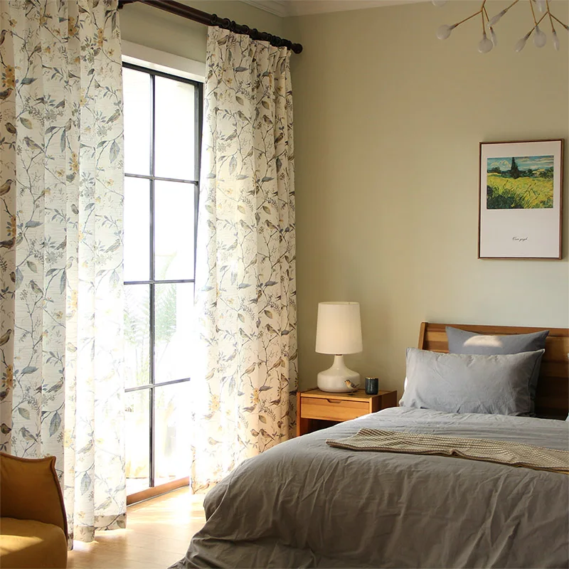 

American Nordic Shainer Shade Curtains for Living Dining Room Bedroom.