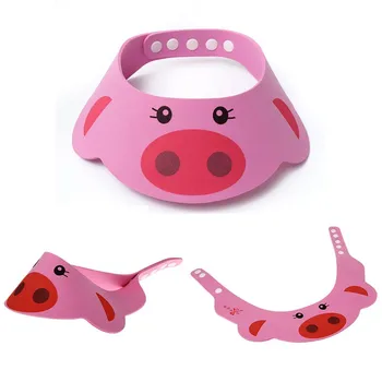 

2018 Toddler Kids Wash Hair Shield Direct Visor Caps Shampoo Bathing Shower Cap For Child Baby Care Sweet Lovely Kid Hats
