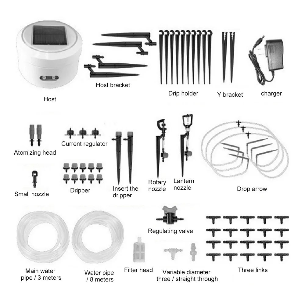 USB/комплект для полива на солнечной энергии умный садовый инструмент капельного