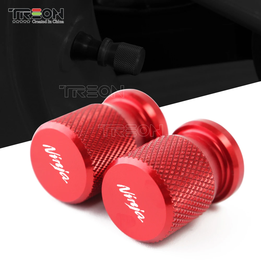

pcr For KAWASAKI NINJA All Years Motorcycle Accessories Wheel Tire Valve Stem Caps CNC Aluminum Airtight Covers 1 Pair