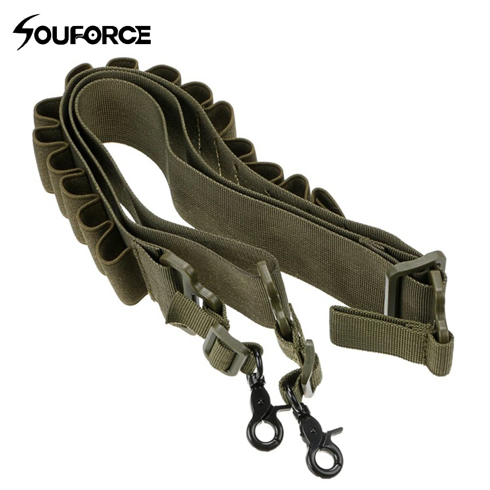 

Two Point Shotgun Sling and Shotgun 15 Shell Holder Heavy Duty High Strength Nylon Straps in 3 Colors