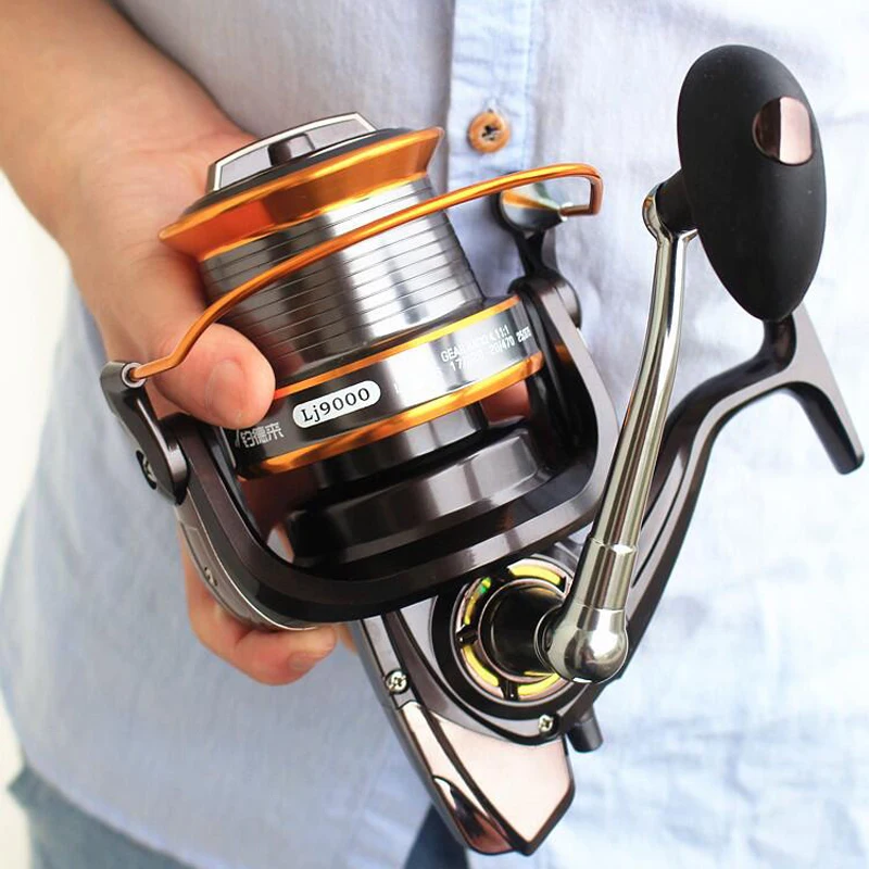 Preise FDDL 3000 9000 Größe 12 + 1 Ball Lager Große Trolling Feeder Metall Lange Ferne Rad Angeln Reel Karpfen angeln pesca zubehör