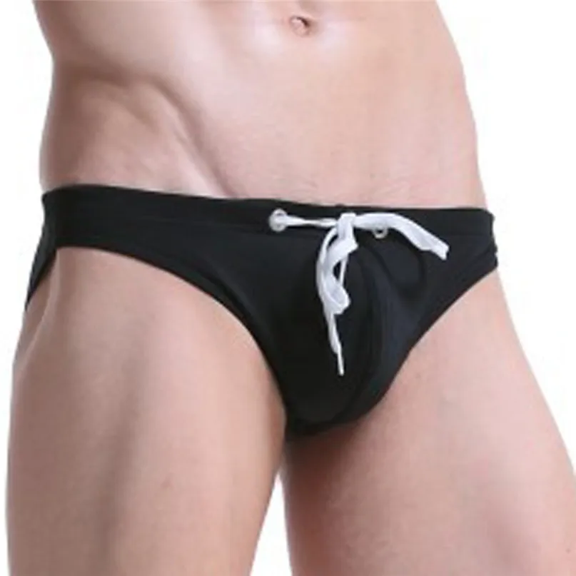 Mens Triangle Briefs Swimwear Beach Underwear Trunk Underpants Swim Casual Quick-drying Men Triangular Mens Swim Trunks #2J19 (7)