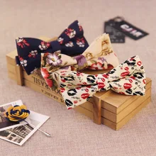 22 цвета в Корейском стиле модная дизайнерская Повседневная Лидер продаж мужские и женские галстуки белье хлопок Пейсли с цветочным принтом бабочкой бабочка 50 шт./лот