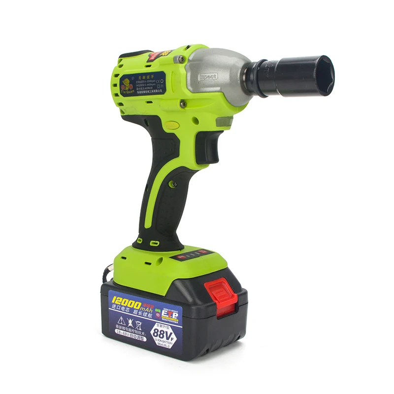 

Brushless Electric Wrench 18-88V 12000 mA Cordless Impact Socket Wrench Li Battery Hand Drill Installation Power Tools