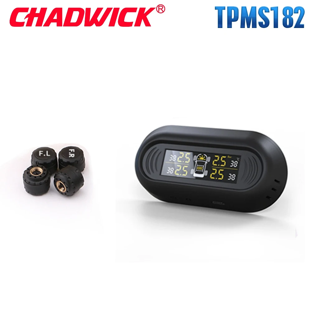 Новый Sticked на лобовое стекло автомобиля шин давление мониторинга Системы TPMS солнечной энергии беспроводной цифровой ЖК дисплей CHAWICK TP182