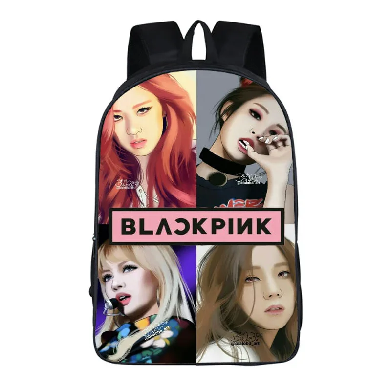 

New arrival KPOP Blackpink 3D prints Backpack Students School Bag For Girls Boys Rucksack mochila customize women Travel bags