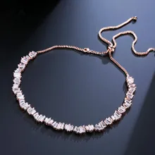 Классическое Брендовое колье-чокер с кубическим цирконием ААА для женщин, трендовые Геометрические Чокеры с регулируемой длиной, ожерелья IN06