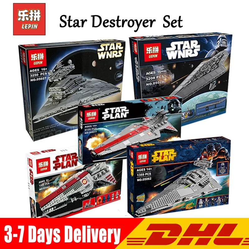 

Lepin Star Destroyer Set 05027 05028 05077 05042 05062 Building LegoINGlys10030 10221 8093 75055 Blocks Toys Birthdays Gifts