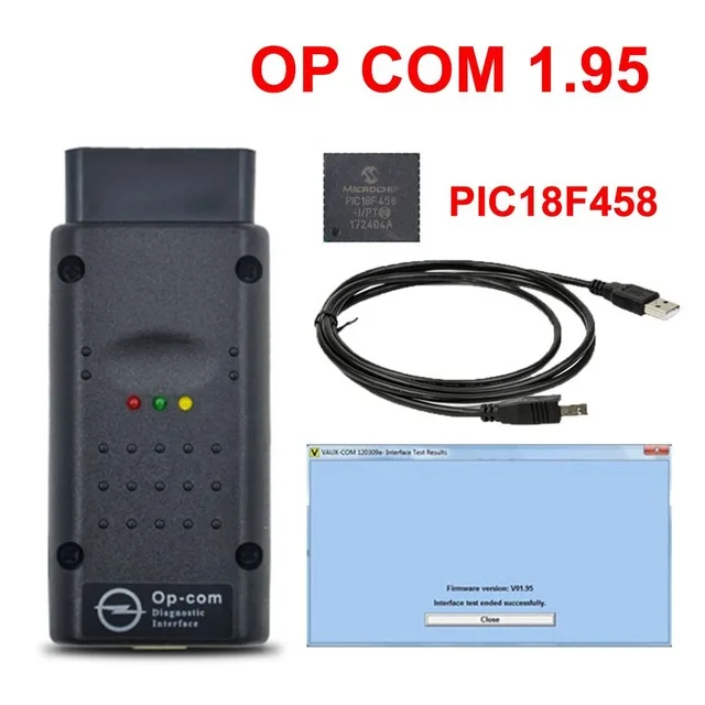 Новейший Opcom V1.70 в с PIC18F458 FTDI FT232RL чип OBD OBD2 диагностический инструмент для Opel Op Com Can Bus диагностический кабель - Цвет: 1.95