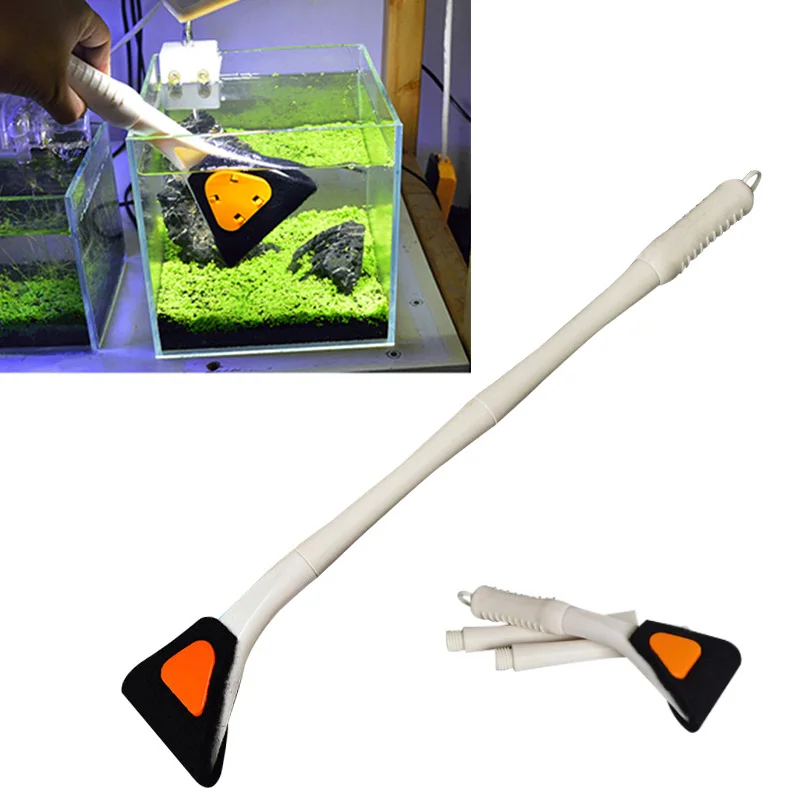 Hot Sale Long Handle Aquarium Clean Algae Removing Tools Scrubber