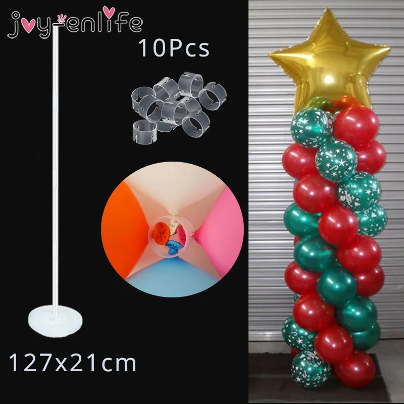 

JOY-ENLIFE 1set 127cm Balloon Column Base And Plastic Poles Balloon Arch Wedding Decorations Birthday Event Party Supplies
