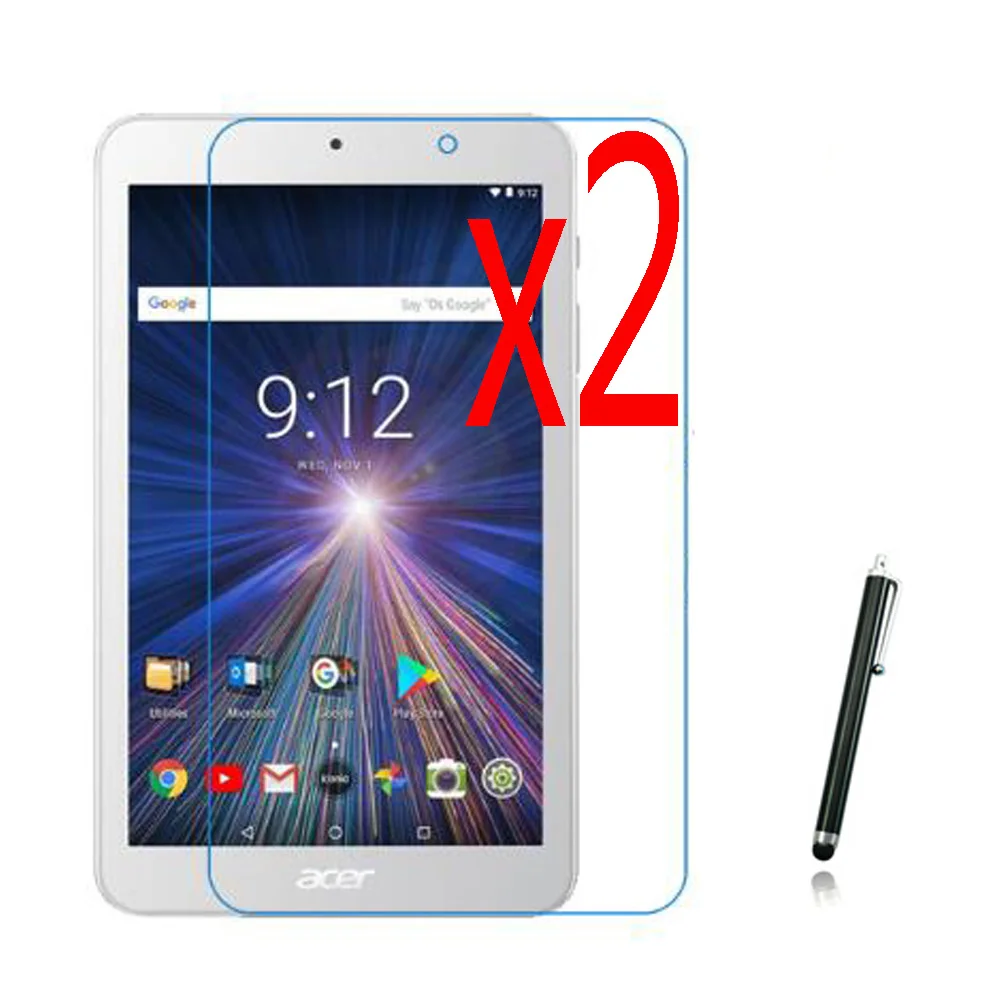 

3in1 2x LCD Clear Screen Protector Films Protective Film Guards+1x Stylus For Acer Iconia One 8 B1-860 B1-870 8" Tablet