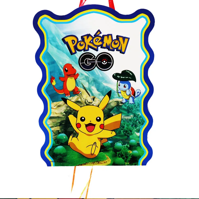 2 компл./лот Pokemon Go тема бумажная Складная пиньята детский день рождения коробки