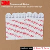 3M Command Removable Adhesive Utility wall strips Refill Adhesive tape,Plastic, White,medium size 6.9cm*1.6cm ► Photo 3/6