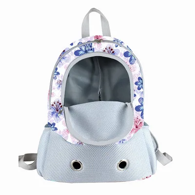 Новинка, переноска для домашних животных, Регулируемый мягкий плечевой ремень, передняя сумка для собак, кошек, дорожная сумка, сетчатый дышащий рюкзак, дизайн с головой, A8A05 - Цвет: butterfly
