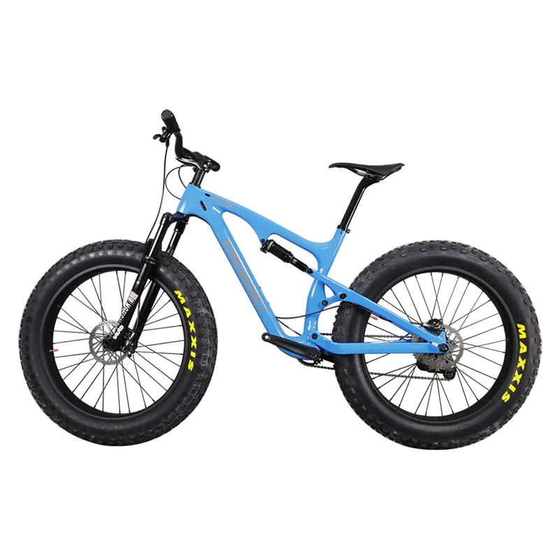 Углеродная полная подвеска fatbike 26er горный MTB велосипед