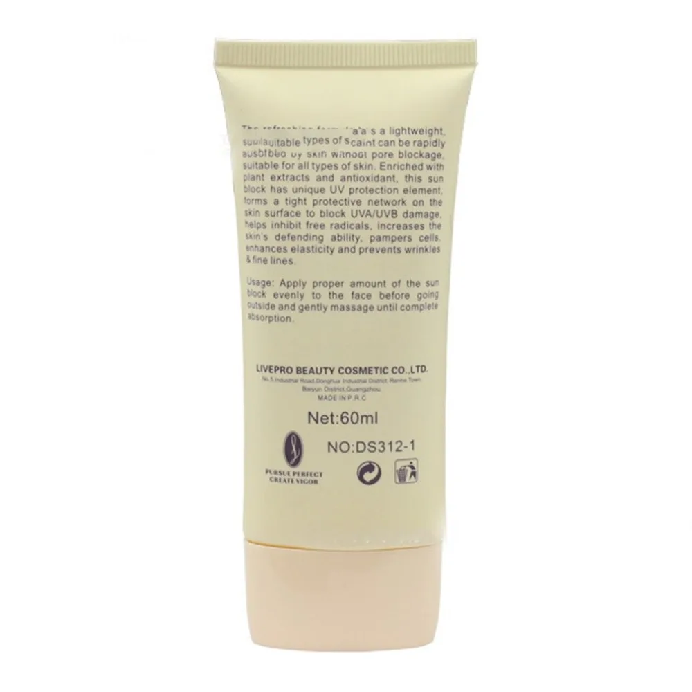 Facial Body Sunscreen Cream Oil control SPF 50 Foundation Effect UV