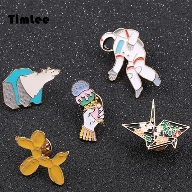 

Timlee X269 Fashion Cartoon Enemal Pin Cute Balloon Polar Bear Brooch Pins,Fashion Jewelry Wholesale .