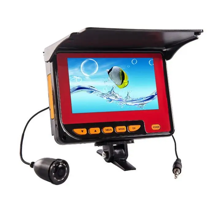 4," монитор рыболокатор подводная рыболовная камера Fishfinder видео Запись DVR 1000TVL инфракрасная лампа 8 IR светодиодный рыболокатор - Цвет: 30M Cable DVR