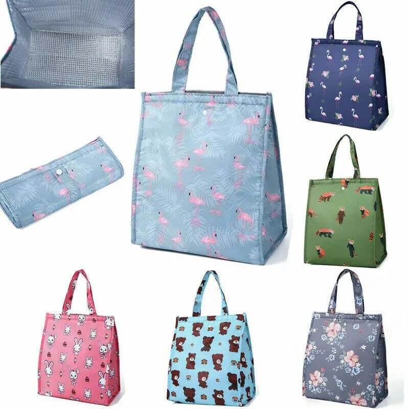 

Cartoon Print Portable Lunch Box Storage Bag Insulated Thermal Cooler Tote Portable Lunch Bag Insulated Thermal Cooler Box