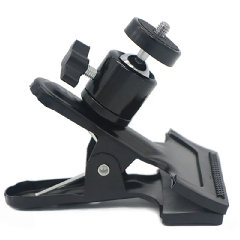 

Camera Clip Photography Metal Clip Clamp Holder Mount with Standard Ball Head 1/4 Screw for Camera Flash Holder Bracket