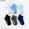 6 Pairs/lot 0 to 6 Yrs Cotton Children's Anti-slip Boat Socks For Boys Girl Low Cut Floor Kid Sock With Rubber Grips Four Season 3