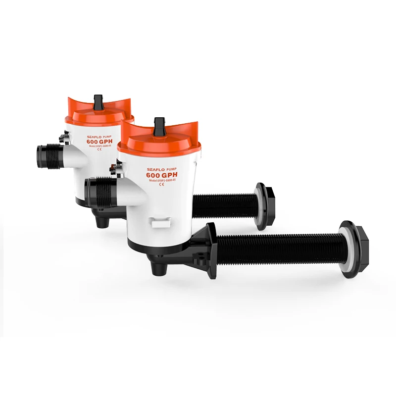 SEAFLO 600GPH Angled Cartridge Livewell Pump Aerator 12V Bilge Pump
