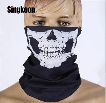 

Motorcycle Face Mask Shield Skull Ghost Face Riding Balaclava Outdoor Warm Biker Head Mascarilla Face Mask Shield Scarf