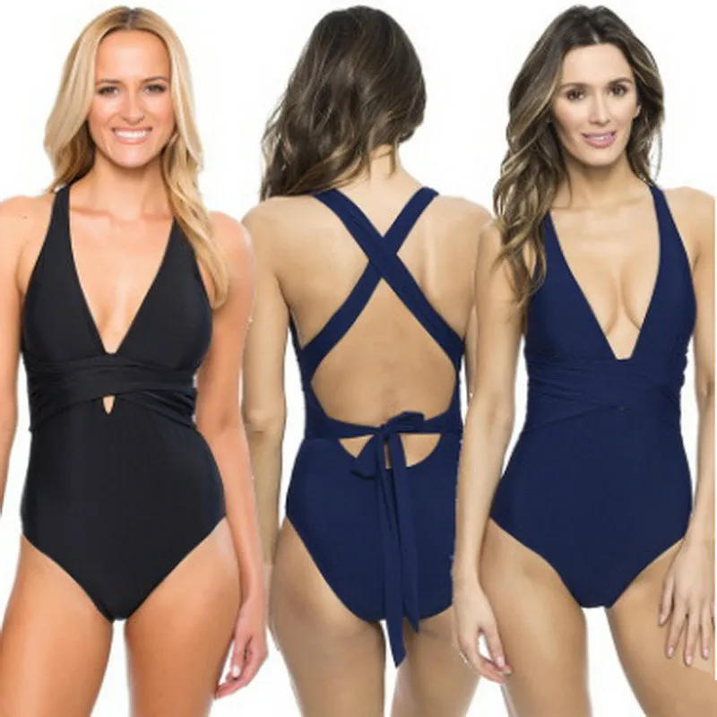 economici swimwear sexy donne costume da bagno 2017 nuovi bikini solido spingendo verso lalto triangolo congiunti vestito di nuoto in vendita porcellana in