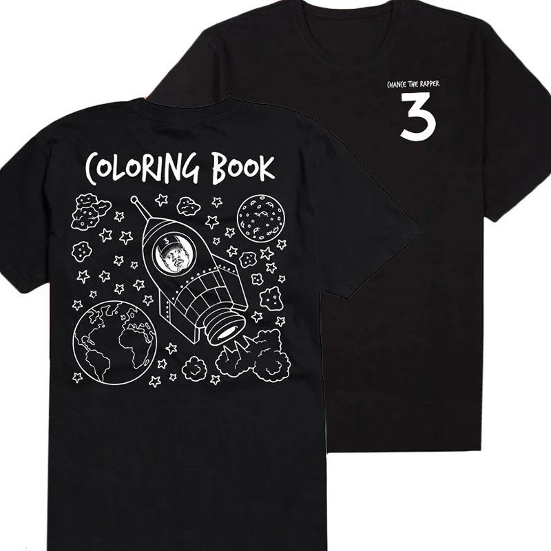 Fashion Chance The Rapper Rock Music Band T Shirt Black Gray Hip Hop