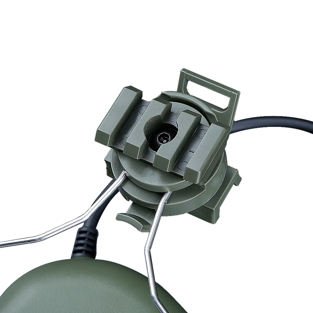 Fones de Ouvido com Capacete Fone de Ouvido do Exército Mais Novo Tático Rápido Trilho Adaptador Airsoft Militar cs Tiro Comunicação Acessórios 13 Mais novo tático fones de ouvido com