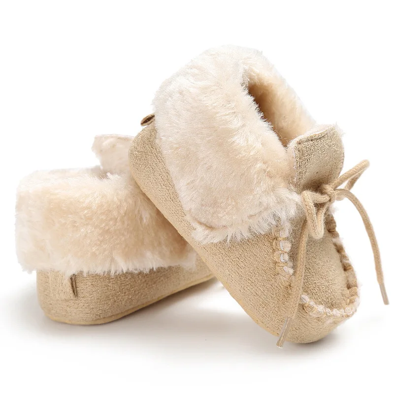 Sapatos de Bebê Sapatos de Pele de lã Meninas do Bebê Botas de Pele Botas de Bebê Inverno Botas Crianças Quentes Carneiro Couro Genuíno Menino 30 sapatos de pele de lã meninas do