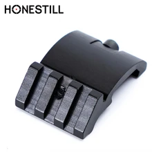 45 градусов Смещение сторона Пикатинни Вивер Пистолет рейку для красный точка прицел фонари 3 слота 20 мм адаптер низкий профиль Huntin