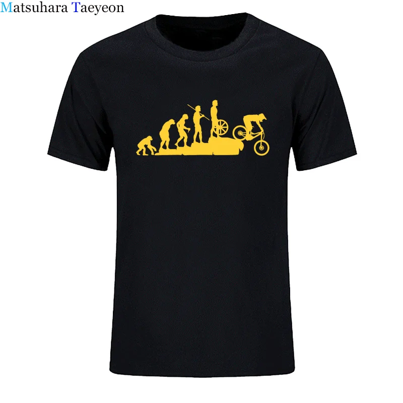 Летняя забавная футболка для езды на горном велосипеде и спуске, Мужская футболка в стиле панк, хипстерская хлопковая футболка для езды на велосипеде, летняя повседневная футболка с коротким рукавом - Цвет: 2