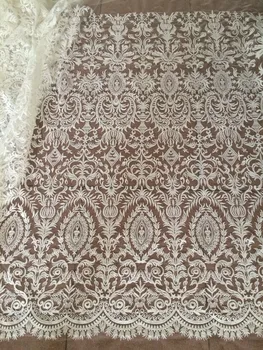 

hot sale CiCi-51019 african tulle fabric with sequins High quality french lace fabric for bridal dress