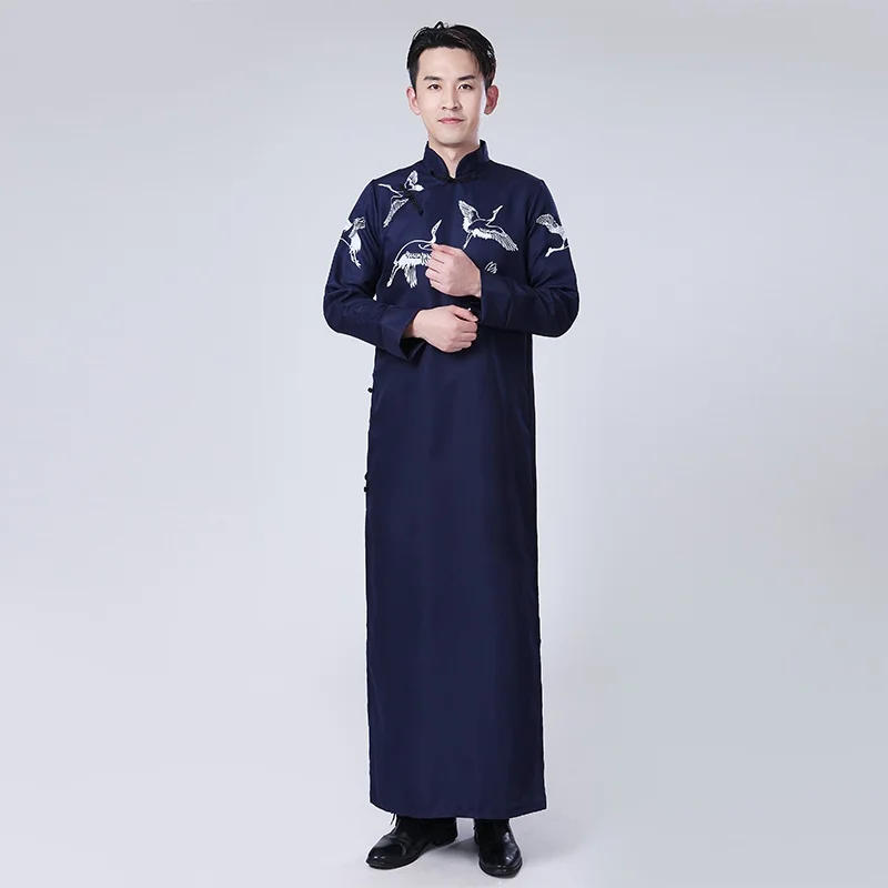 Traditional chinese clothing for men qipao traditional chinese dress men tang suit male wedding cheongsam KK2411