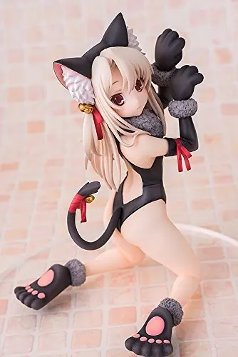 Fate/kaleid Liner Illyasviel Von Einzbern черно-белые кошачьи ушки, игрушки для девочек, фигурки японского аниме, коллекционные фигурки