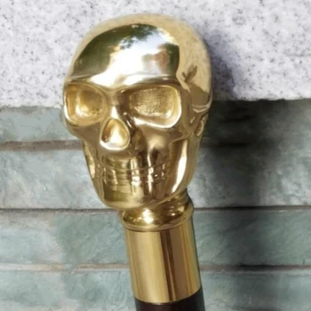 

North American maple copper skull cane cane gentleman film props a birthday gift gift