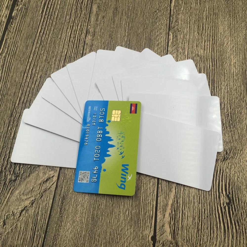 10 шт. SLE4442 контакт ic пустой смарт-карты для принтера Zebra